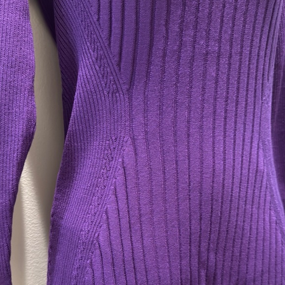 Purple Sweetheart Rib long sleeve sweater - Picture 7 of 10